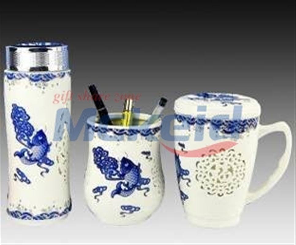 鏤空百福雙層辦公套件