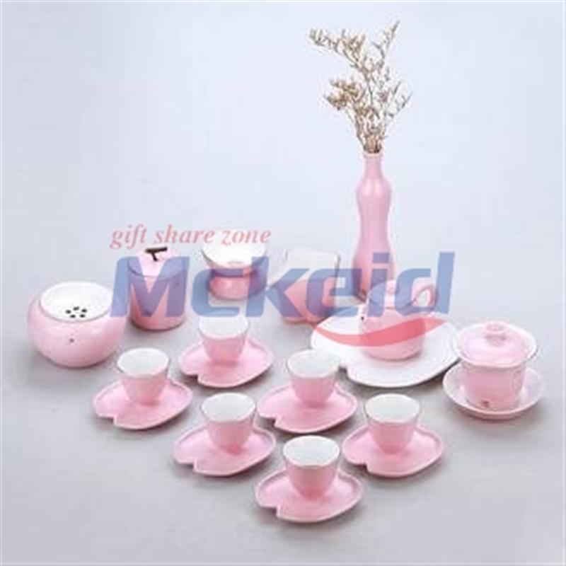 21頭彩瓷描金茶具大套組