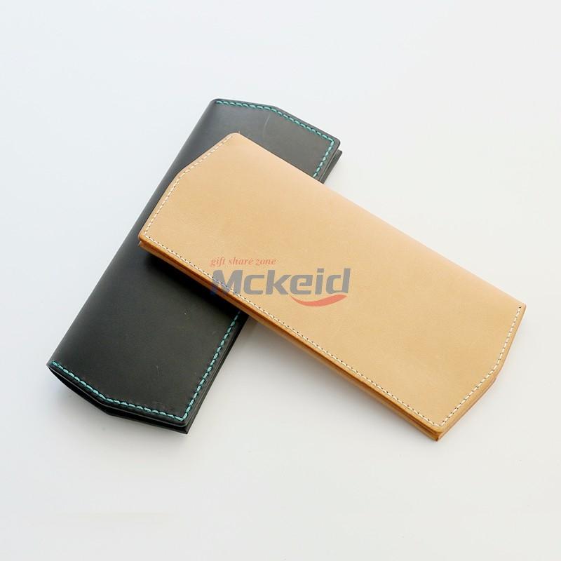 進(jìn)口高檔頭層植鞣革牛皮長(zhǎng)款男女士敞口皮夾手工制作錢包長(zhǎng)夾