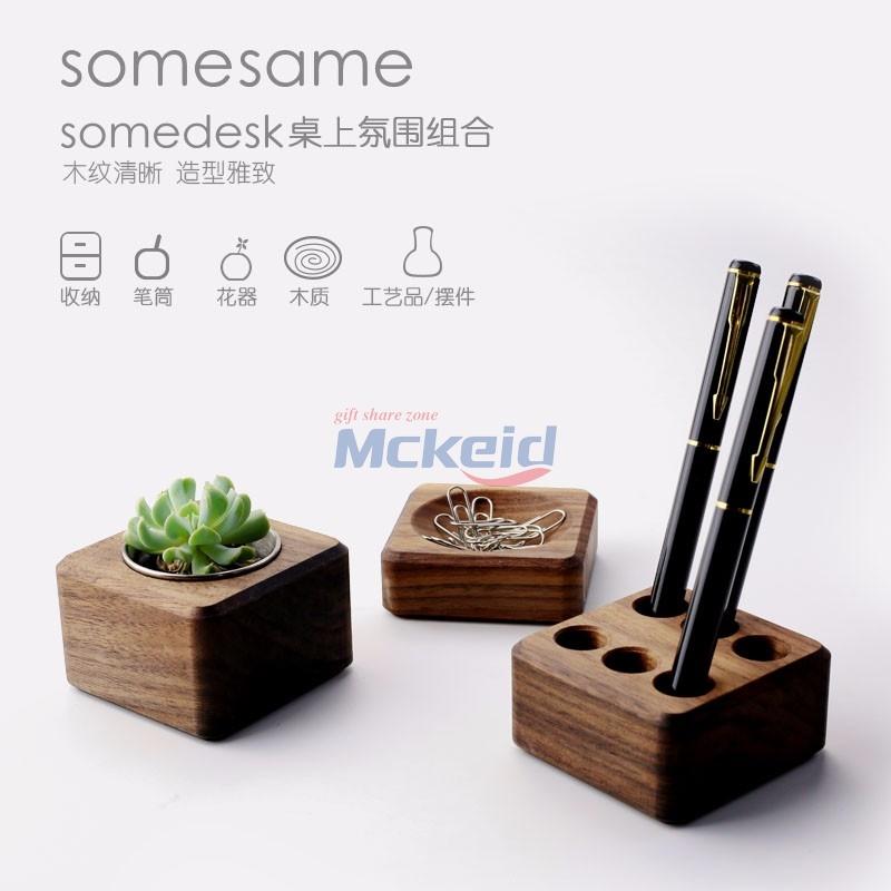 木制桌上拜見花器筆筒磁性收納木制時(shí)尚個(gè)性創(chuàng)意辦公家用裝飾