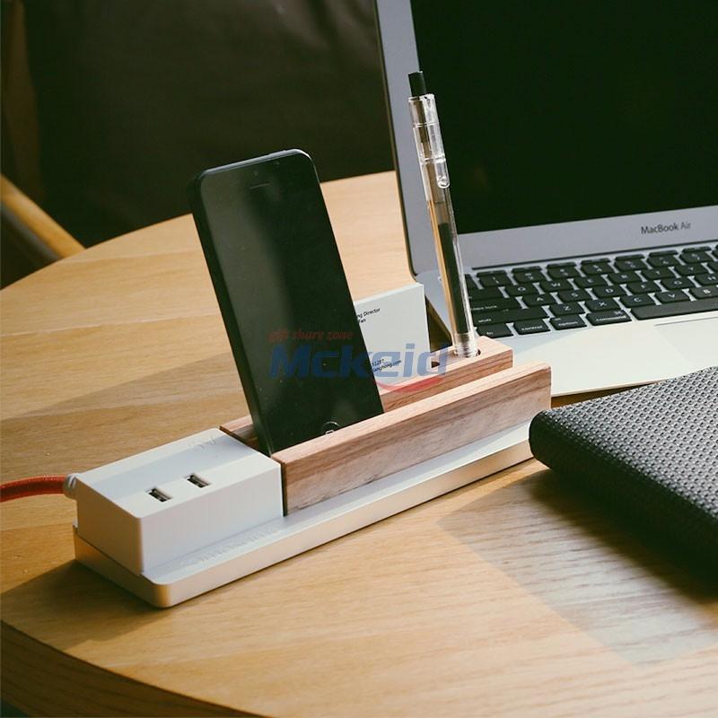 桌面擺件時(shí)尚個(gè)性創(chuàng)意獨(dú)特木質(zhì)桌面USB充電底座手機(jī)底座支架