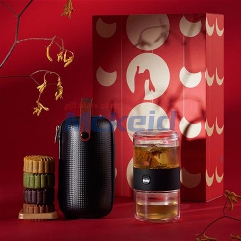2017中秋系列-有一派便攜旅行π杯玻璃茶具中秋禮品套裝