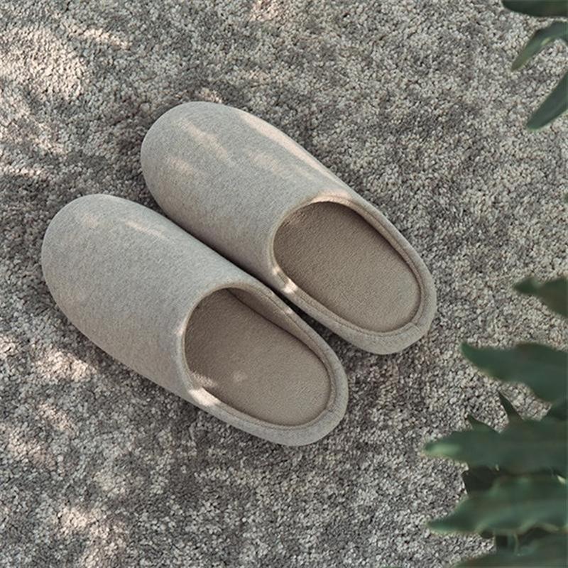 索風純色男-女家居拖鞋
