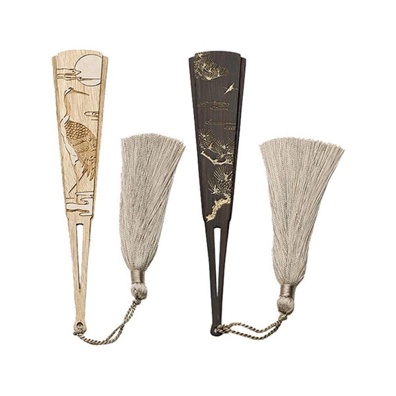 小雕匠 木質(zhì)工藝禮品禮盒商務(wù)紅木書簽中國(guó)風(fēng)創(chuàng)意流蘇禮品定制書簽