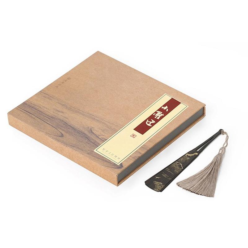 小雕匠 木質(zhì)工藝禮品禮盒商務(wù)紅木書簽中國(guó)風(fēng)創(chuàng)意流蘇禮品定制書簽