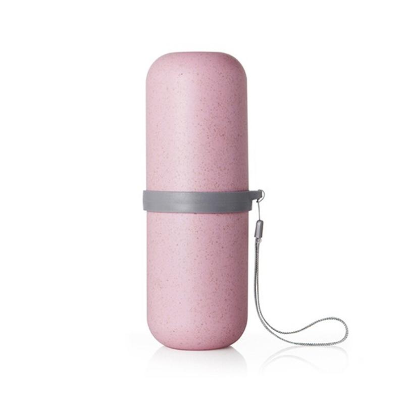 小麥秸稈膠囊旅行刷牙杯 收納洗漱套裝牙膏牙刷架牙缸