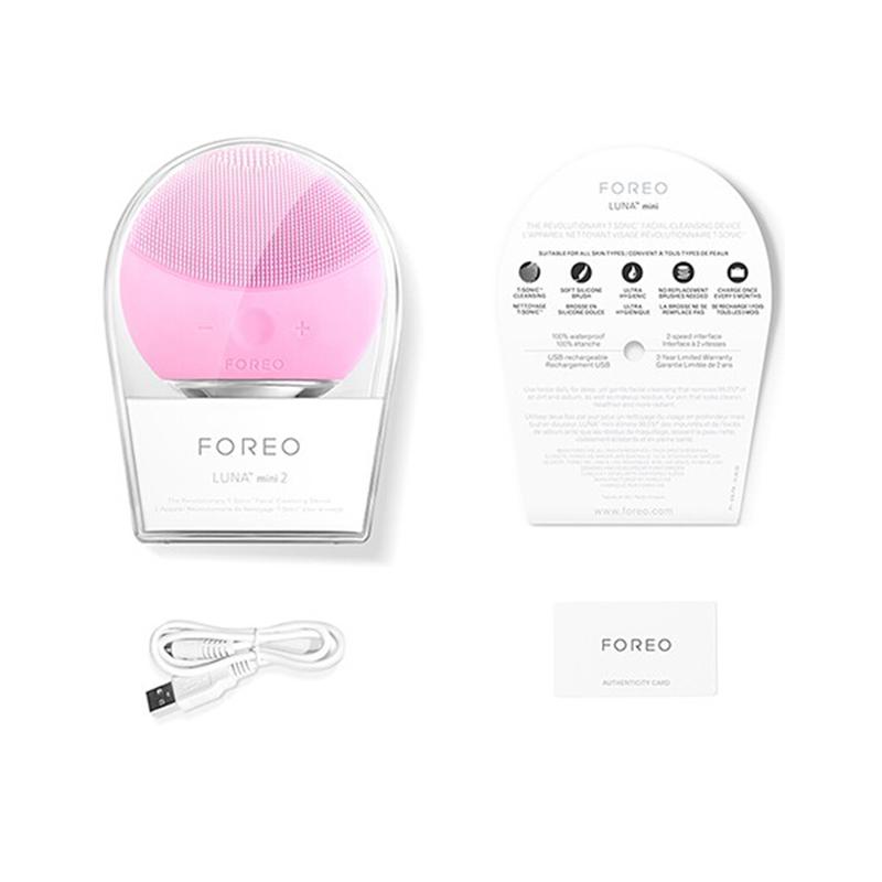 斐珞爾（FOREO）潔面儀 露娜迷你2代 硅膠電動(dòng)毛孔清潔美容按摩洗臉器 