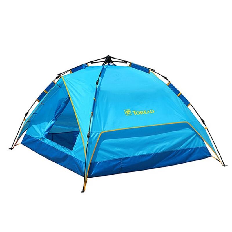 探路者TOREAD自動(dòng)速開免搭建帳篷 防雨透氣 戶外通款三人一層半帳篷 