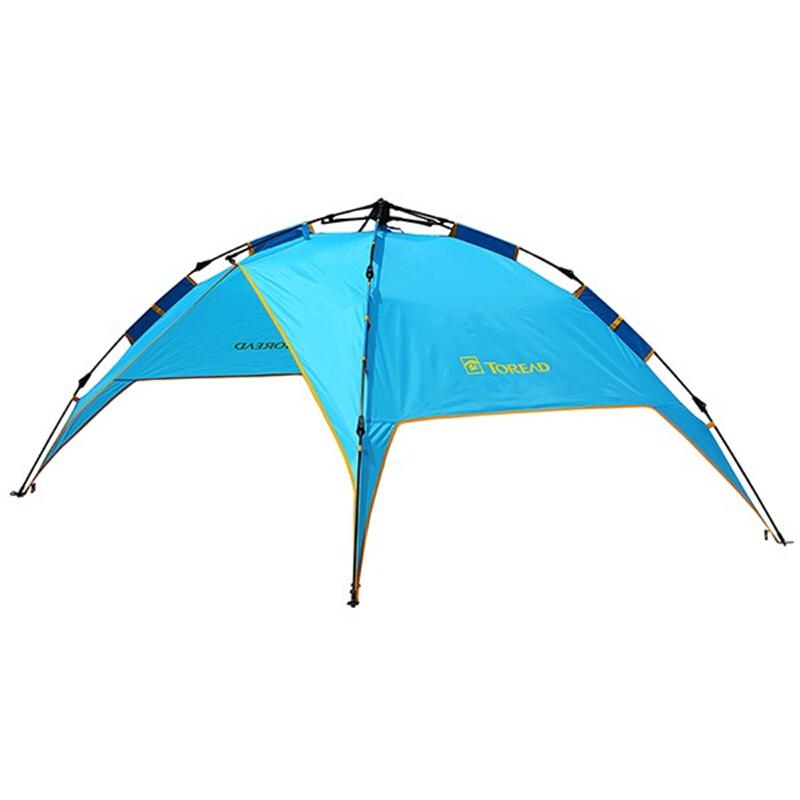探路者TOREAD自動(dòng)速開免搭建帳篷 防雨透氣 戶外通款三人一層半帳篷 