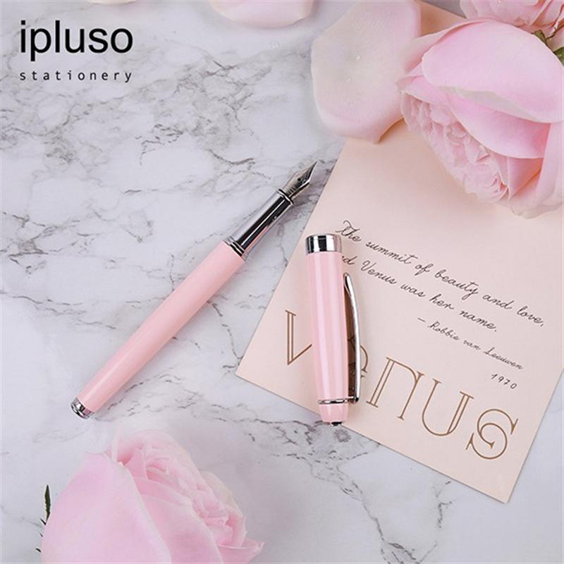 ipluso鋼筆少女粉櫻花鉆石女式鋼筆套裝情人節(jié)禮物送女友浪漫 
