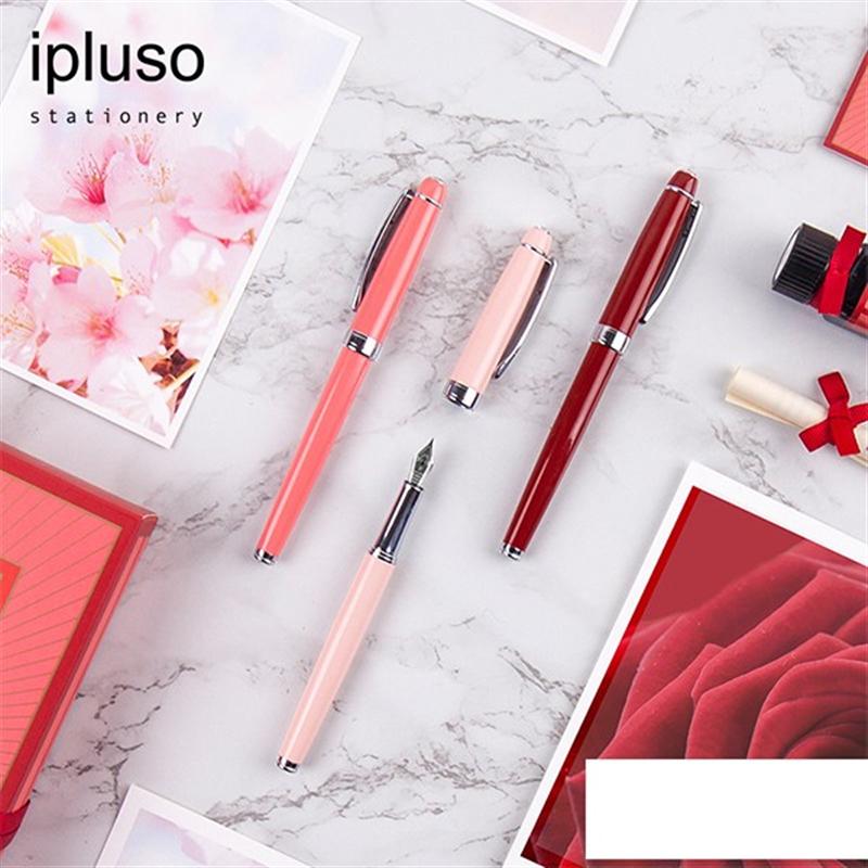 ipluso鋼筆少女粉櫻花鉆石女式鋼筆套裝情人節(jié)禮物送女友浪漫 