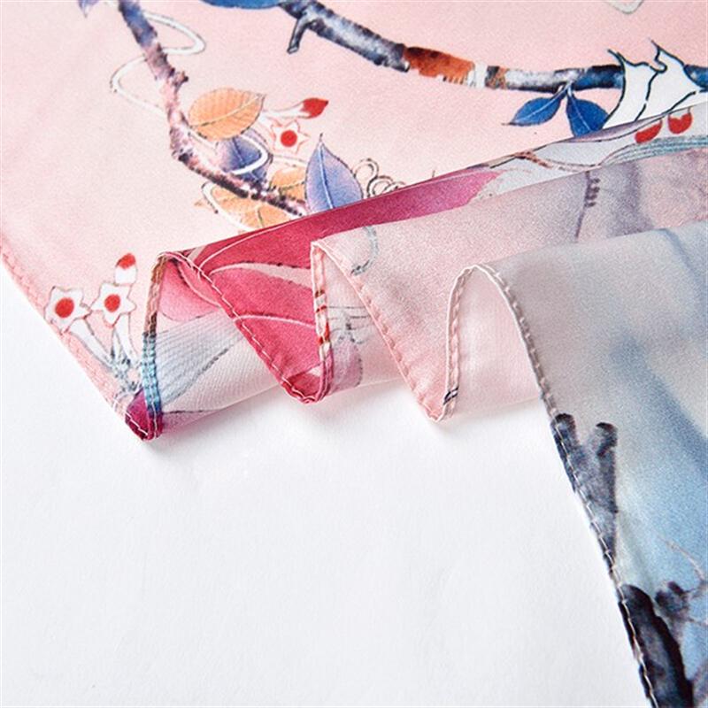 上海故事真絲絲巾女 春秋新款氣質(zhì)奢華中國風(fēng)時尚休閑印花禮品絲巾