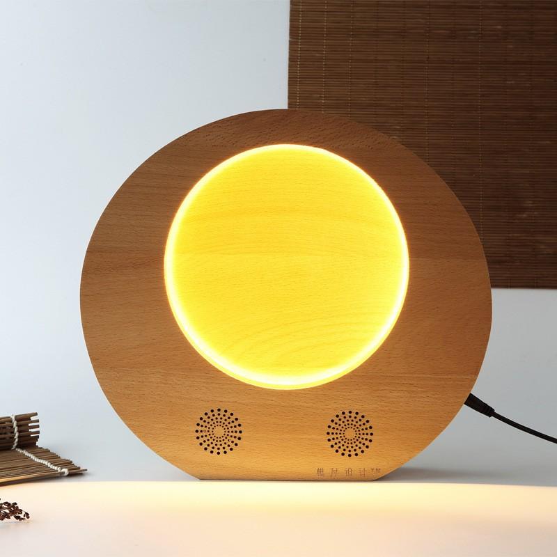 滿月燈中式木質(zhì)臺燈小夜燈圓月燈書房商務(wù)創(chuàng)意禮品訂制