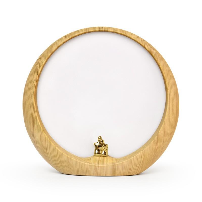 隱月情景氛圍燈usb充電床頭臺燈月球燈月亮燈周年紀念日中秋禮物