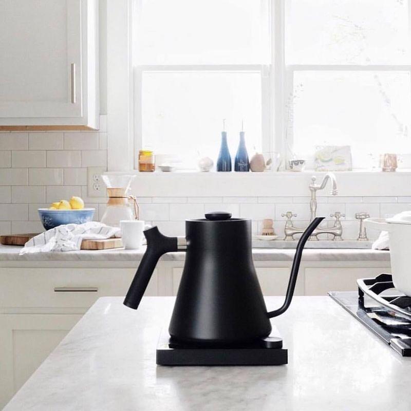 Fellow Stagg EKG智能細(xì)嘴咖啡壺電子溫控手沖壺快煮壺可保溫不銹鋼快煮壺 600ml 