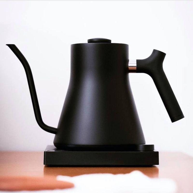 Fellow Stagg EKG智能細(xì)嘴咖啡壺電子溫控手沖壺快煮壺可保溫不銹鋼快煮壺 600ml 