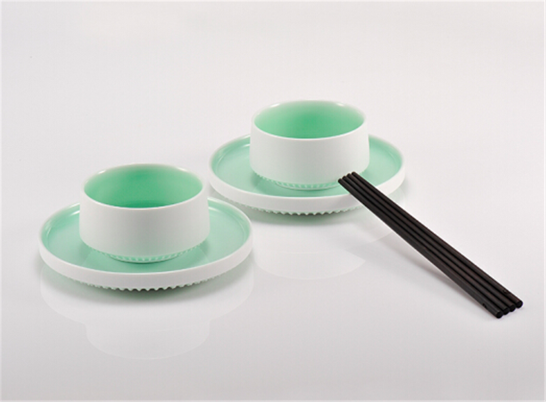 古婺窯火 婺州瓷 食 · 器 二人世界 二碗二盤（小）禮盒包裝 二人世界