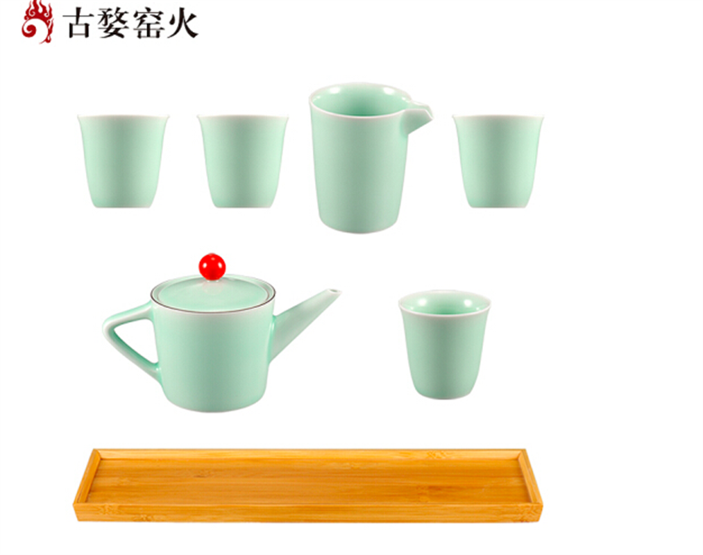 古婺窯火 鴻運當(dāng)頭系列 鴻運當(dāng)頭套組 一壺四杯一公道 禮盒包裝 鴻運當(dāng)頭（套組）