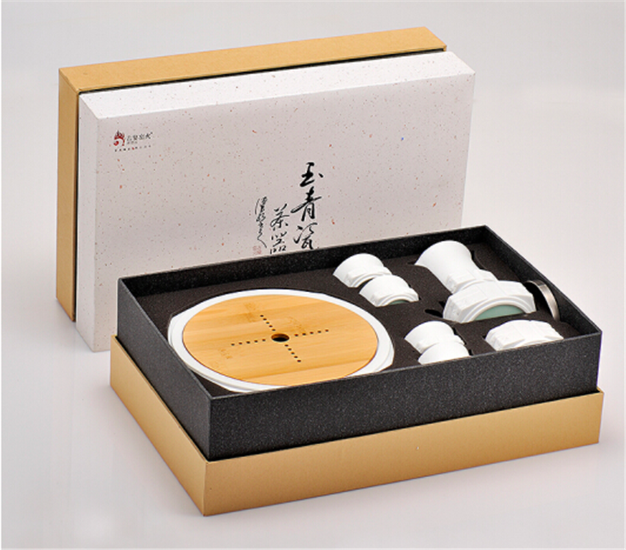 古婺窯火四方如意系列四方如意尊享一壺四杯一公道一壺承一茶葉罐 四方如意（尊享）