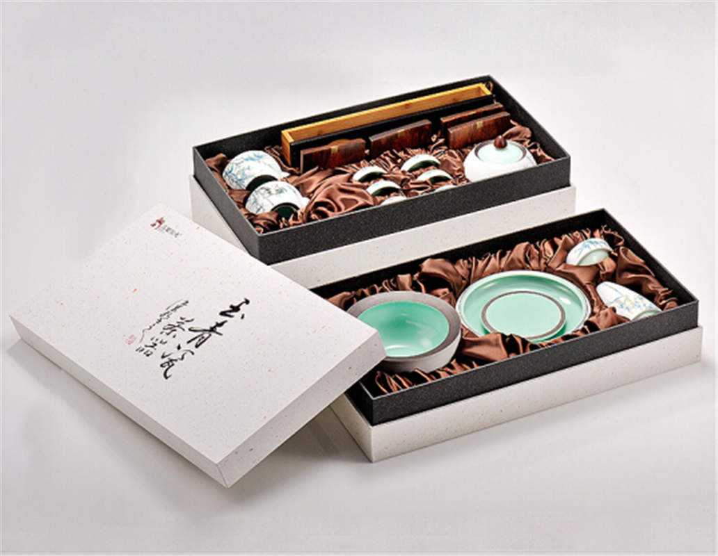 古婺窯火 婺州瓷 般若系列 般若大全套玉砂畫面 19件套 禮盒包裝 般若大全套（玉砂畫面）