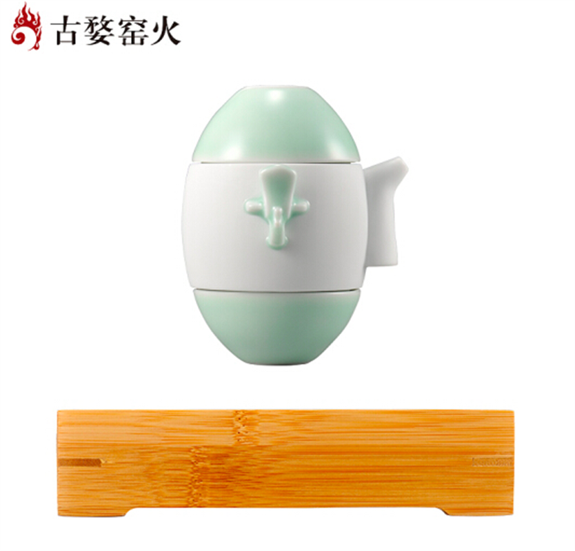 古婺窯火 旅行裝系列 天一壺 一壺二杯一茶盤 茶盤組合包裝 天一壺
