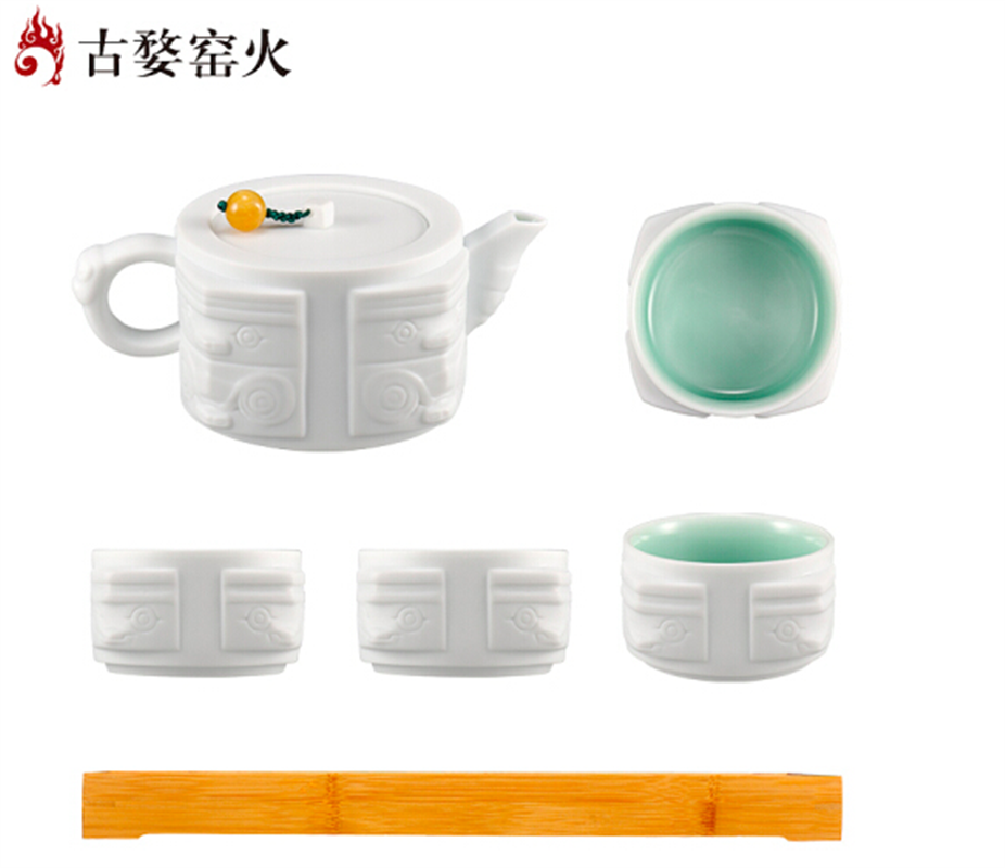 古婺窯火 四方如意系列 四方如意典藏版 一壺四杯一茶盤(pán) 四方如意（典藏版）