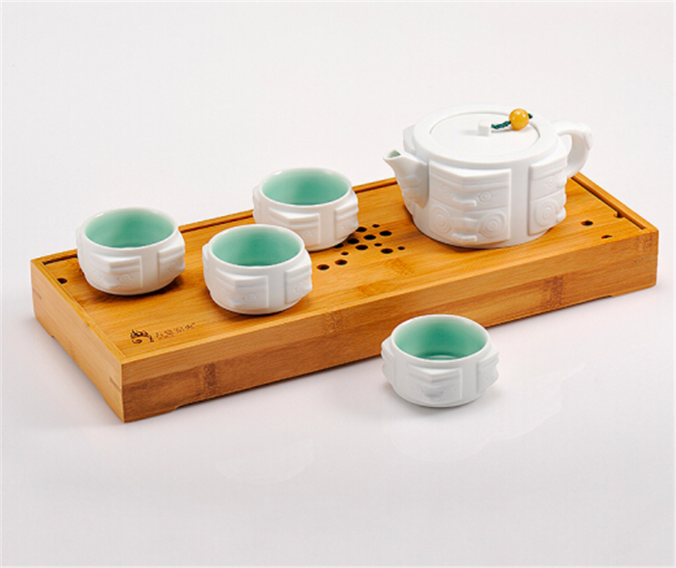 古婺窯火 四方如意系列 四方如意典藏版 一壺四杯一茶盤(pán) 四方如意（典藏版）