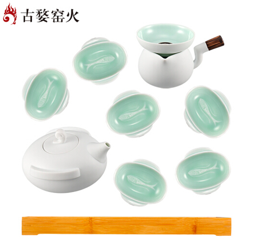 古婺窯火 水到魚行系列 水到魚行尊享版 一壺六杯一公道一茶漏 水到魚行（尊享版）