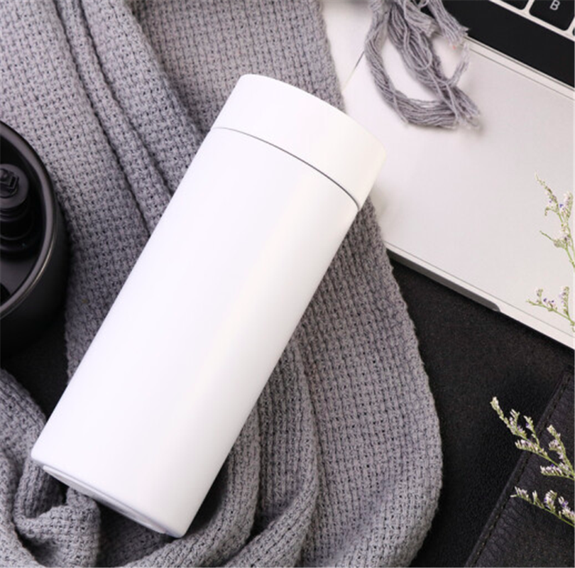 輕度溫度杯 智能保溫杯顯示水溫 白色