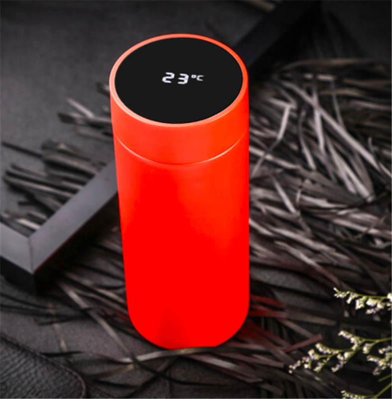 輕度溫度杯 智能保溫杯顯示水溫 紅色