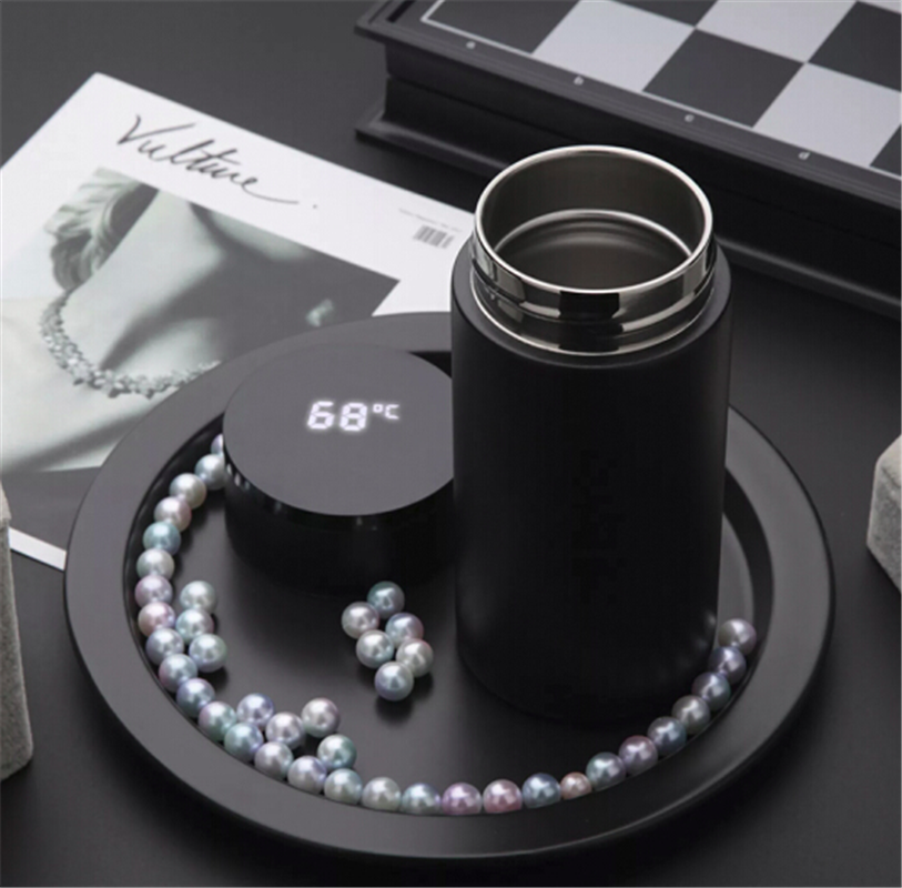知更黑晶mini·溫度杯 智能保溫杯顯示水溫 情人節(jié)禮品創(chuàng)意實(shí)用商務(wù)圣誕節(jié)新年送男女友生日禮物 白色