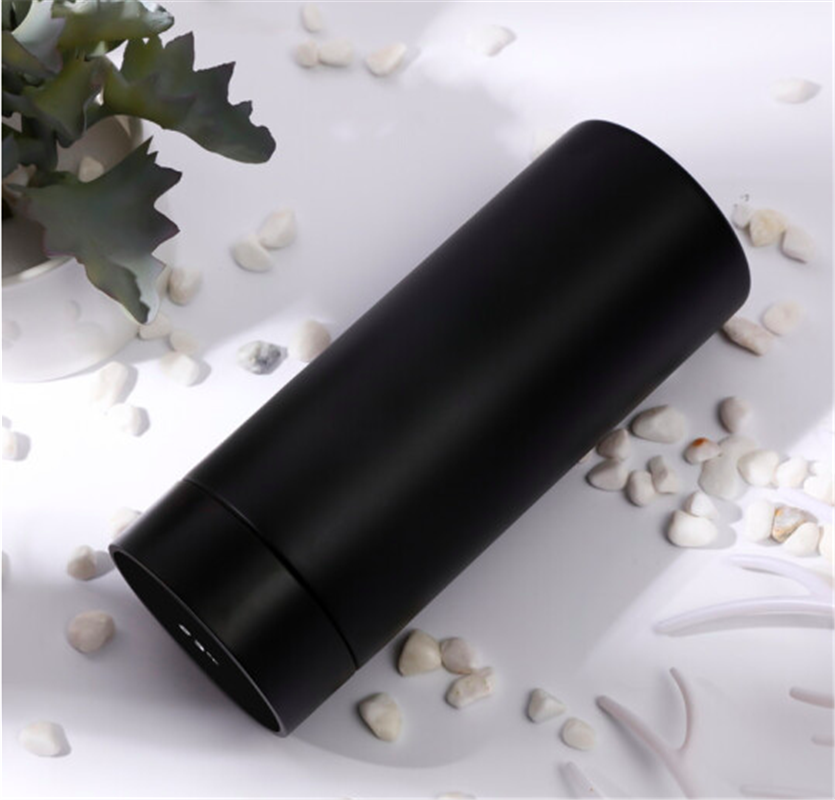 輕度溫度杯 智能保溫杯顯示水溫 黑色