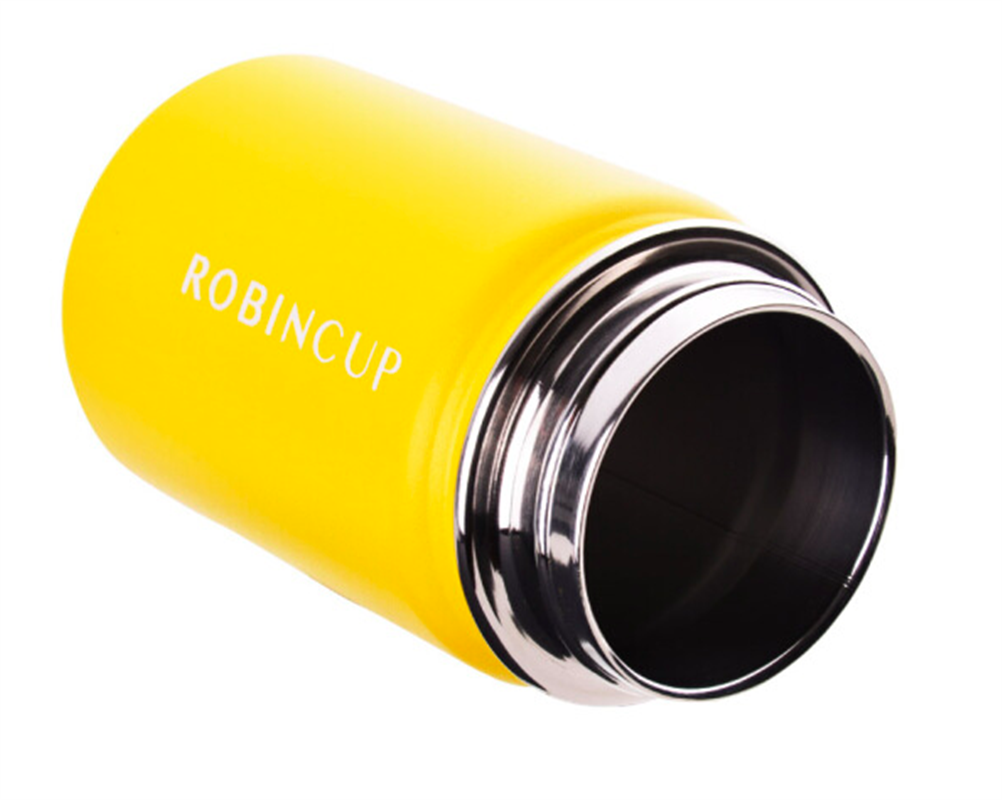 知更小獵戶(hù)保溫杯 單手開(kāi)蓋不銹鋼車(chē)載戶(hù)外旅行運(yùn)動(dòng)健身防漏彈蓋直飲水杯子 檸檬黃350ml