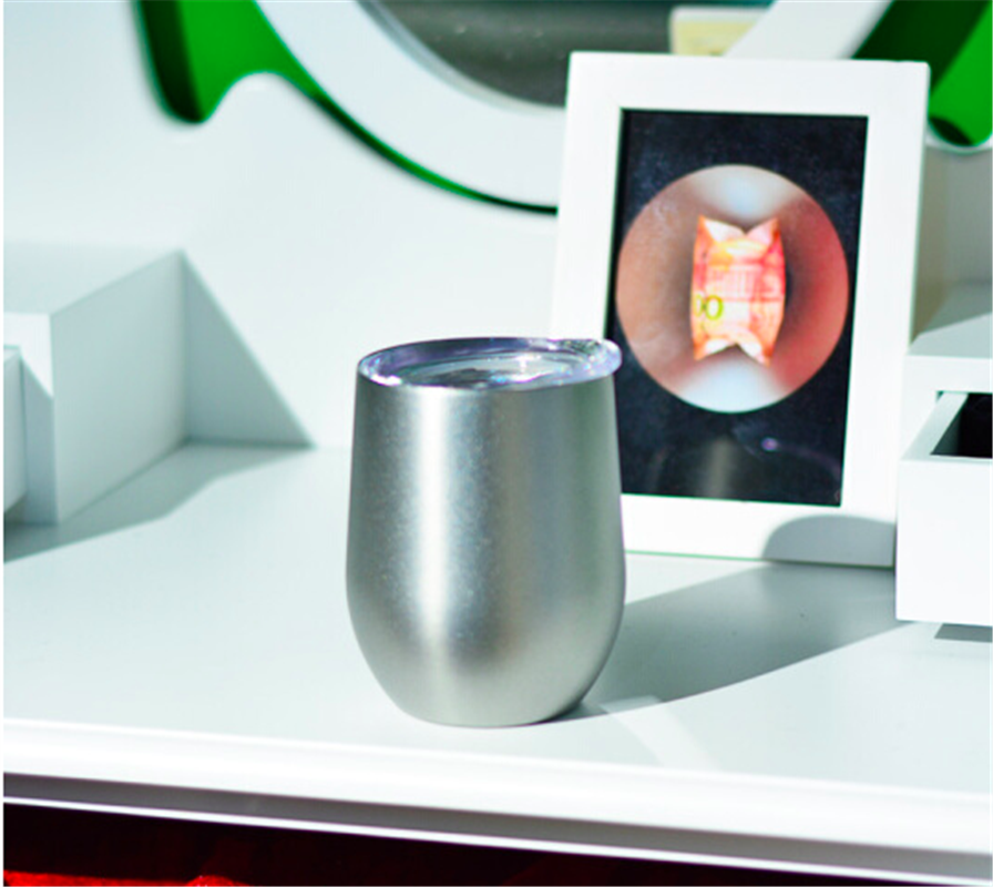 知更QQ伴手杯 帶蓋防塵4小時保溫便攜泡茶雙層304不銹鋼保溫杯辦公可愛萌男女士水杯350ml 皓月銀