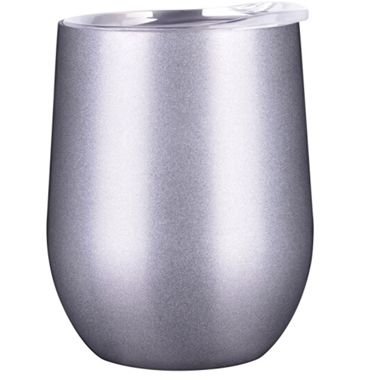 知更QQ伴手杯 帶蓋防塵4小時保溫便攜泡茶雙層304不銹鋼保溫杯辦公可愛萌男女士水杯350ml 皓月銀