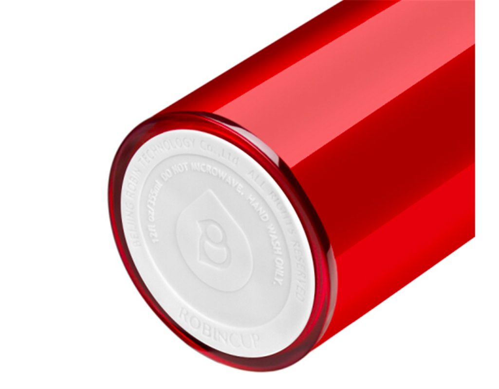 知更（RobinCup） Ms.Color隨身杯 雙層塑料杯 情人節(jié)生日禮物男女士情侶杯 尊貴紅