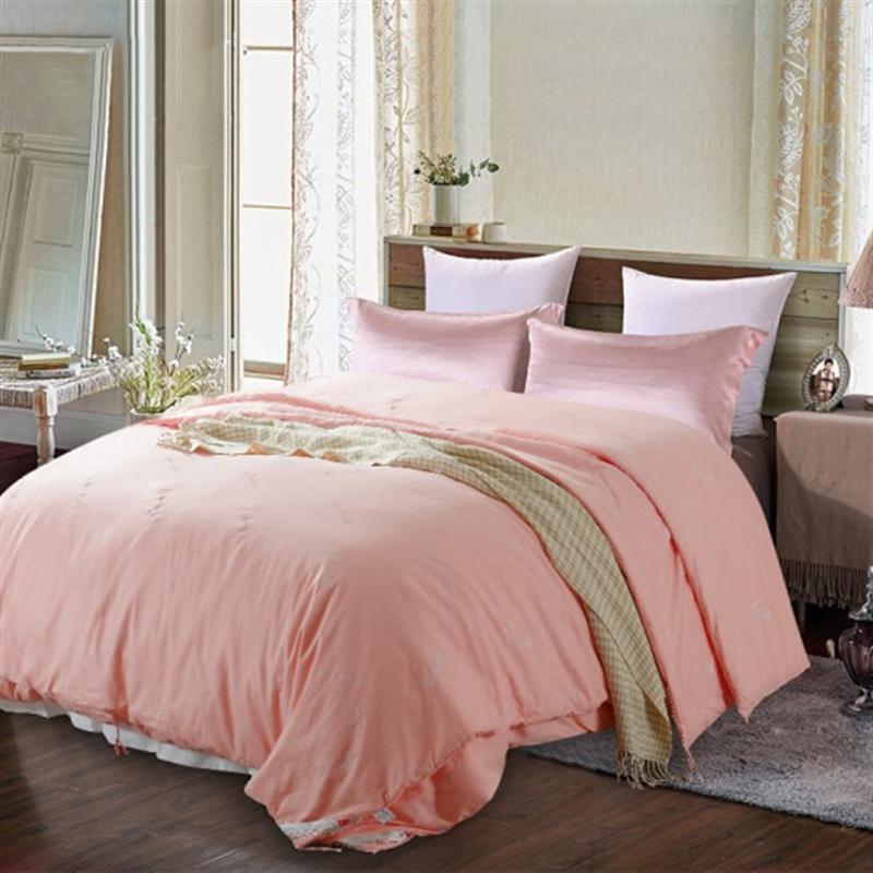 金加瀛 100%蠶絲被芯 春秋被 四季被子 手工超柔優(yōu)等蠶絲 全棉面料 粉色 蠶絲凈重3斤 1.8米床 220*240cm