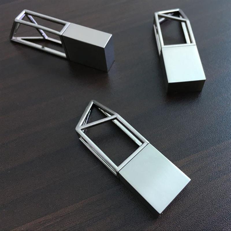 幾何元素 后工業(yè)風創(chuàng)意金屬結構U盤 促銷會議禮品