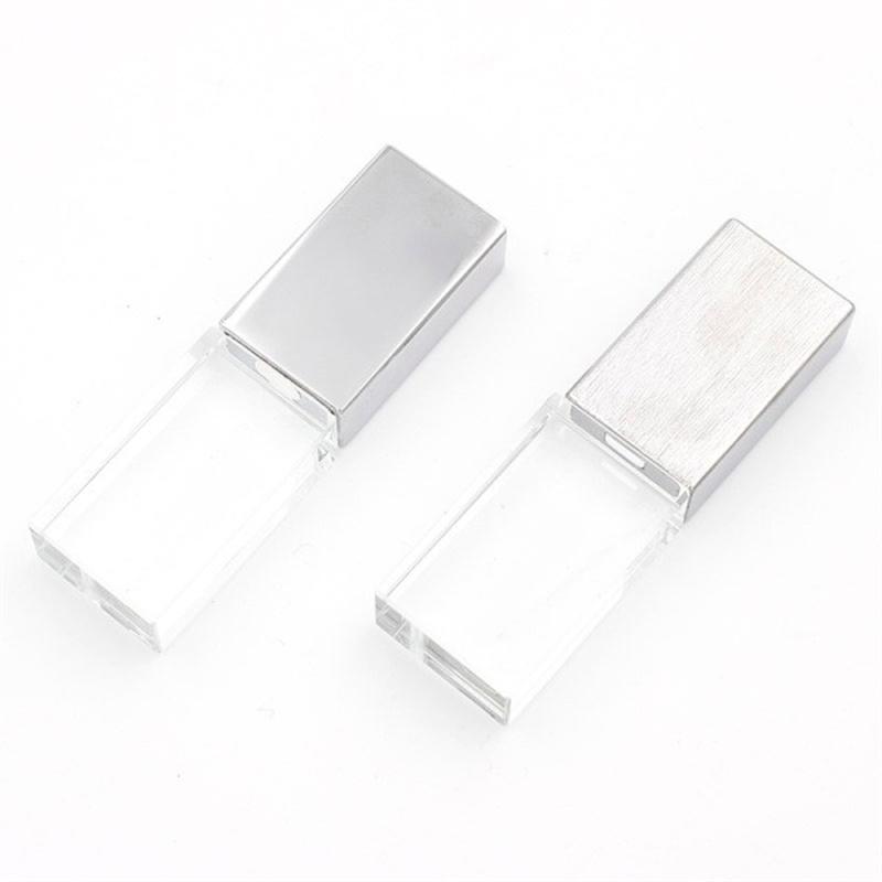 U盤定制 商務(wù)金屬U盤高速U盤 創(chuàng)意發(fā)光水晶優(yōu)盤 內(nèi)雕U盤 禮品上印logo