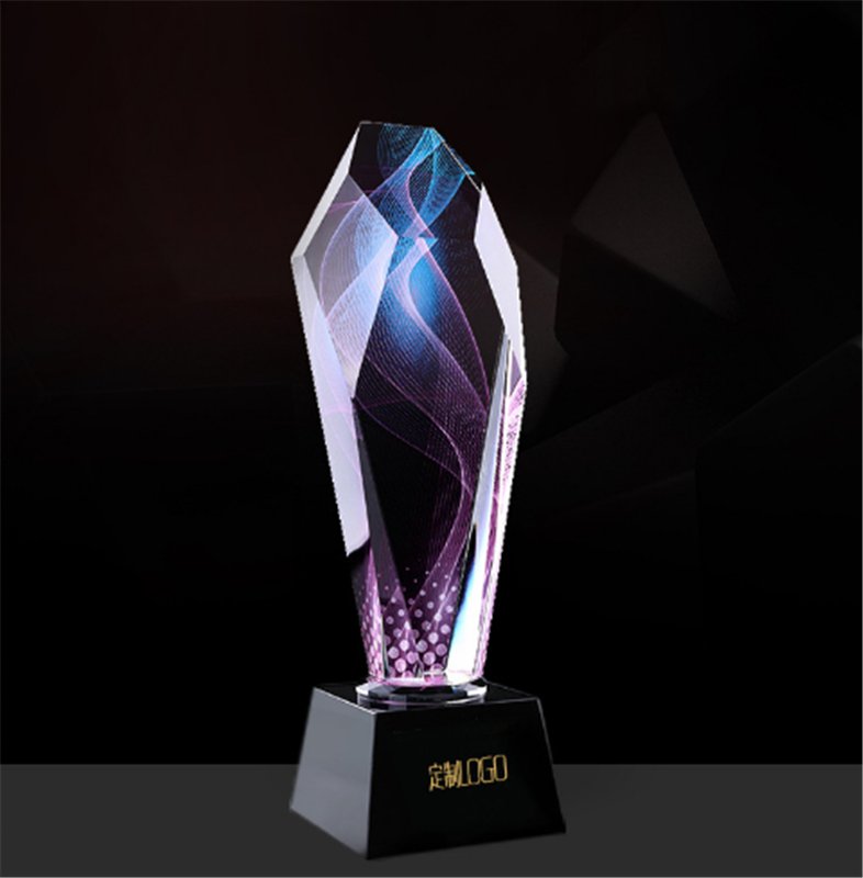 年會創(chuàng)意水晶工藝品 高檔水晶獎(jiǎng)杯獎(jiǎng)牌定制 刻字比賽水晶獎(jiǎng)杯定制 