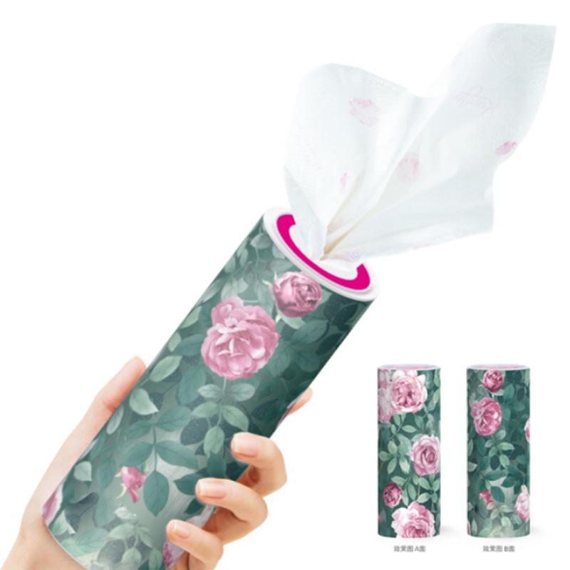 卡通車(chē)載紙巾圓筒水杯位抽紙盒座式汽車(chē)紙巾盒