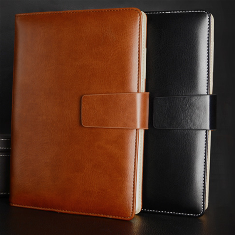 簡(jiǎn)約日歷記事本A5商務(wù)辦公32K筆記本文具加厚仿皮本子定制印