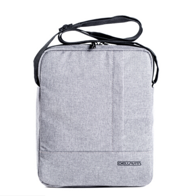 Dellavita德拉瑋特新品運(yùn)動(dòng)單肩包休閑斜跨包 淺灰色