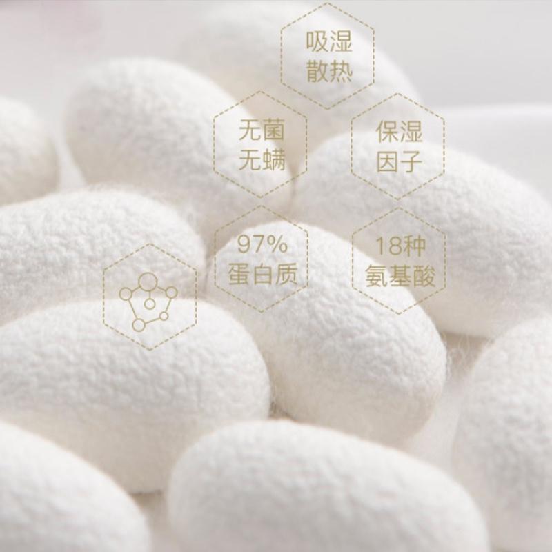 手工雙宮繭100%桑蠶長(zhǎng)絲四季被子被芯空調(diào)被 