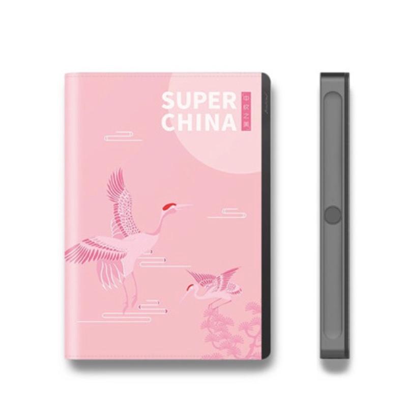 中紋之美指紋手帳指紋鎖記事本密碼日記本筆記本國(guó)潮風(fēng)商務(wù)禮品男女限量版 海水游龍