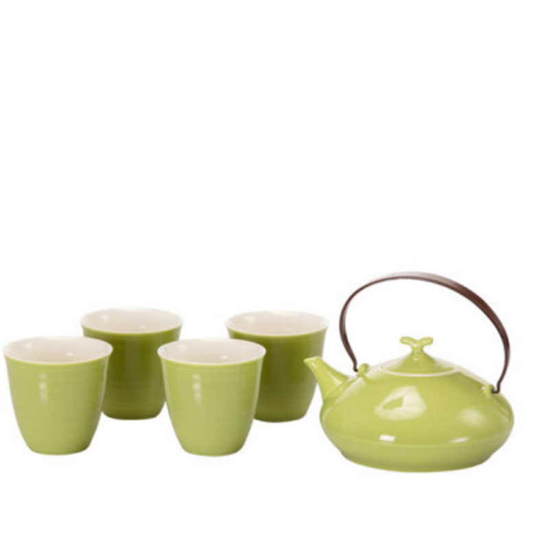 日式茶具組-綠色