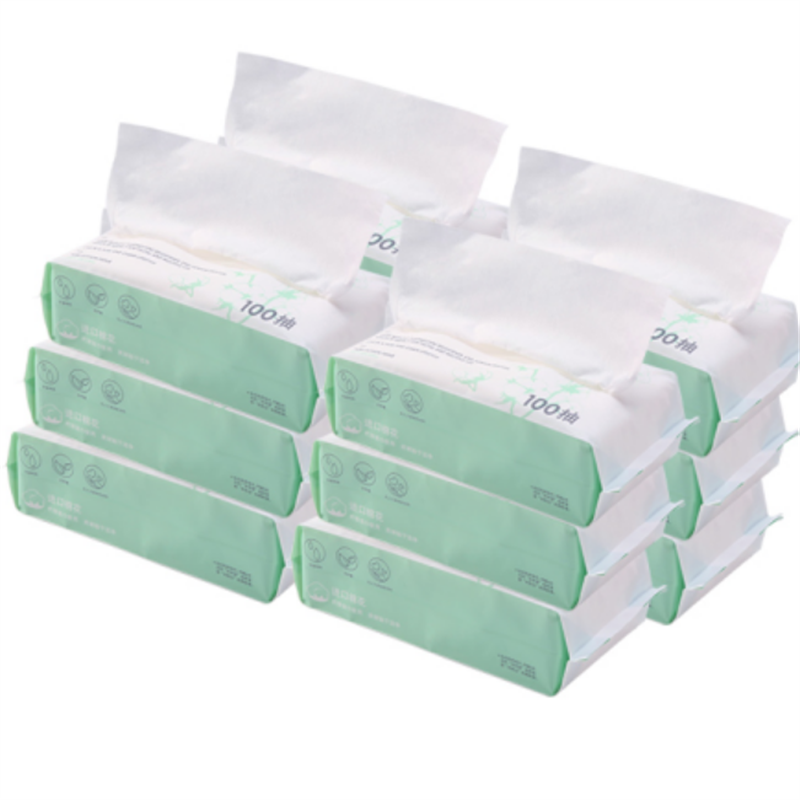 廿一棉干濕兩用棉柔巾100抽/家庭包