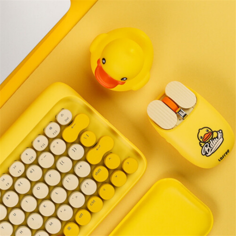 小黃鴨鍵鼠套裝