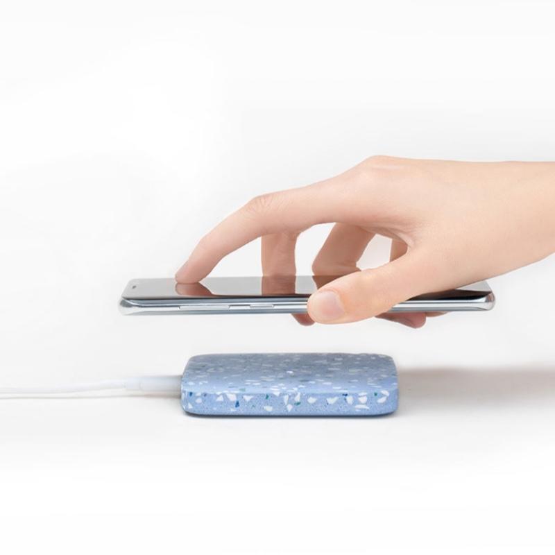 新品原創(chuàng)X10水磨石無(wú)線充電器apple 快充版支持iPhoneX手機(jī)8p 