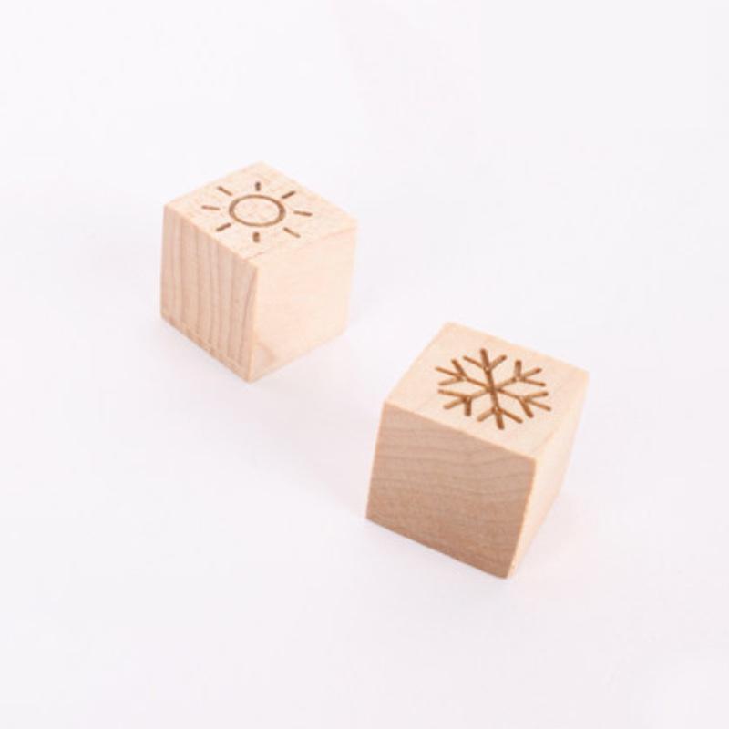 本來(lái)設(shè)計(jì)天氣冰箱吸創(chuàng)意木質(zhì)酒店商務(wù)定制禮品生日禮物女原木磁貼